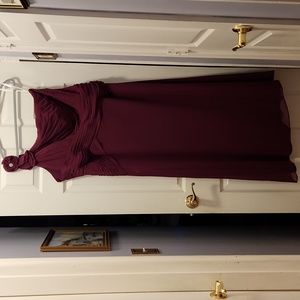 David's Bridal bridesmaids/prom maroon dress